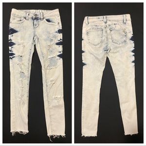 VIP white wash jeans